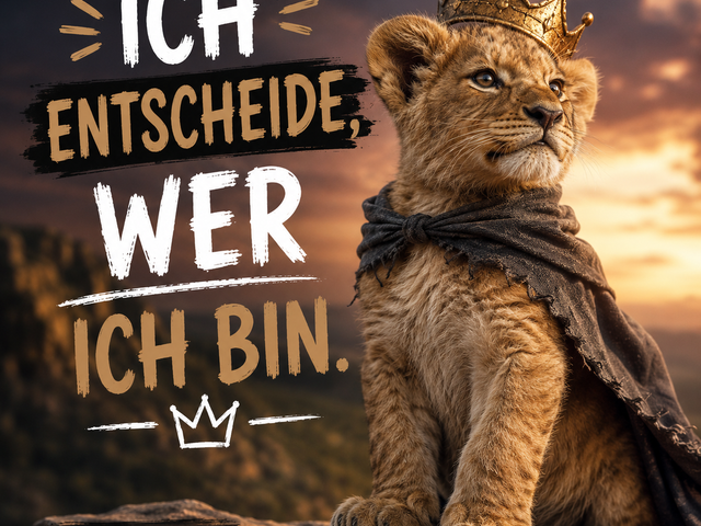 Löwenmotiv - Ich entscheide, wer ich bin
