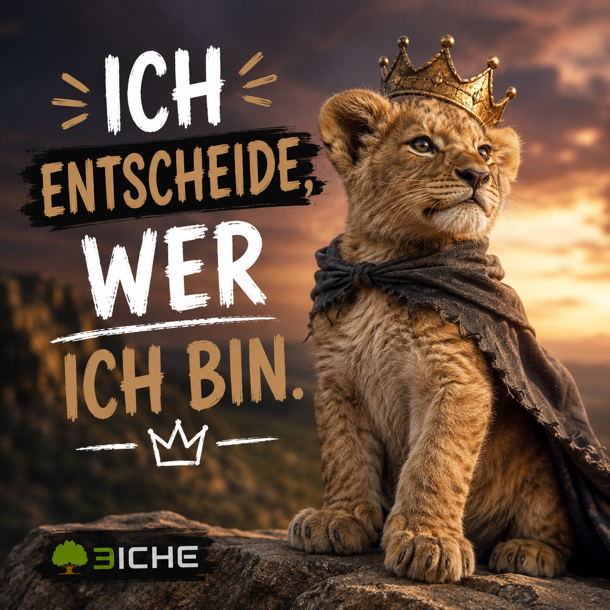 Löwenmotiv - Ich entscheide, wer ich bin