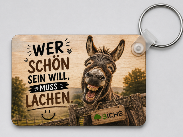 Personalisierter Schlüsselanhänger mit Foto, Motiv oder Text – hochwertig sublimiert