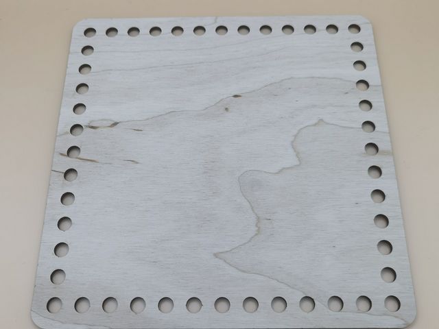 Häkelbrett 20x20cm aus MDF oder Birkensperrholz - mit oder ohne Gravur - individuell gestaltbar
