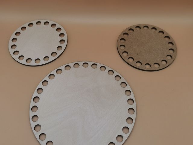 Häkelbrett Kreis 15cm aus MDF oder Birkensperrholz - mit oder ohne Gravur - individuell gestaltbar