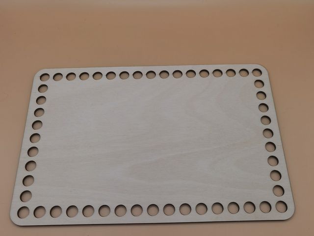 Häkelbrett Rechteck 23x15cm aus MDF oder Birkensperrholz - mit oder ohne Gravur - individuell gestaltbar