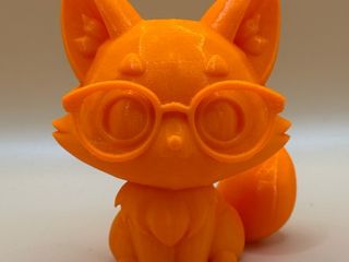 Schlauer Brillenfuchs – 3D gedruckte Dekofigur aus PETG