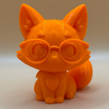 Schlauer Brillenfuchs – 3D gedruckte Dekofigur aus PETG
